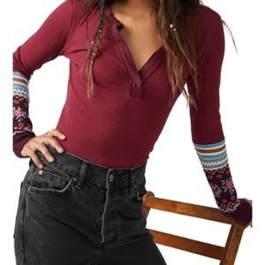 Free People Mikah Layering Cuff Wine Combo